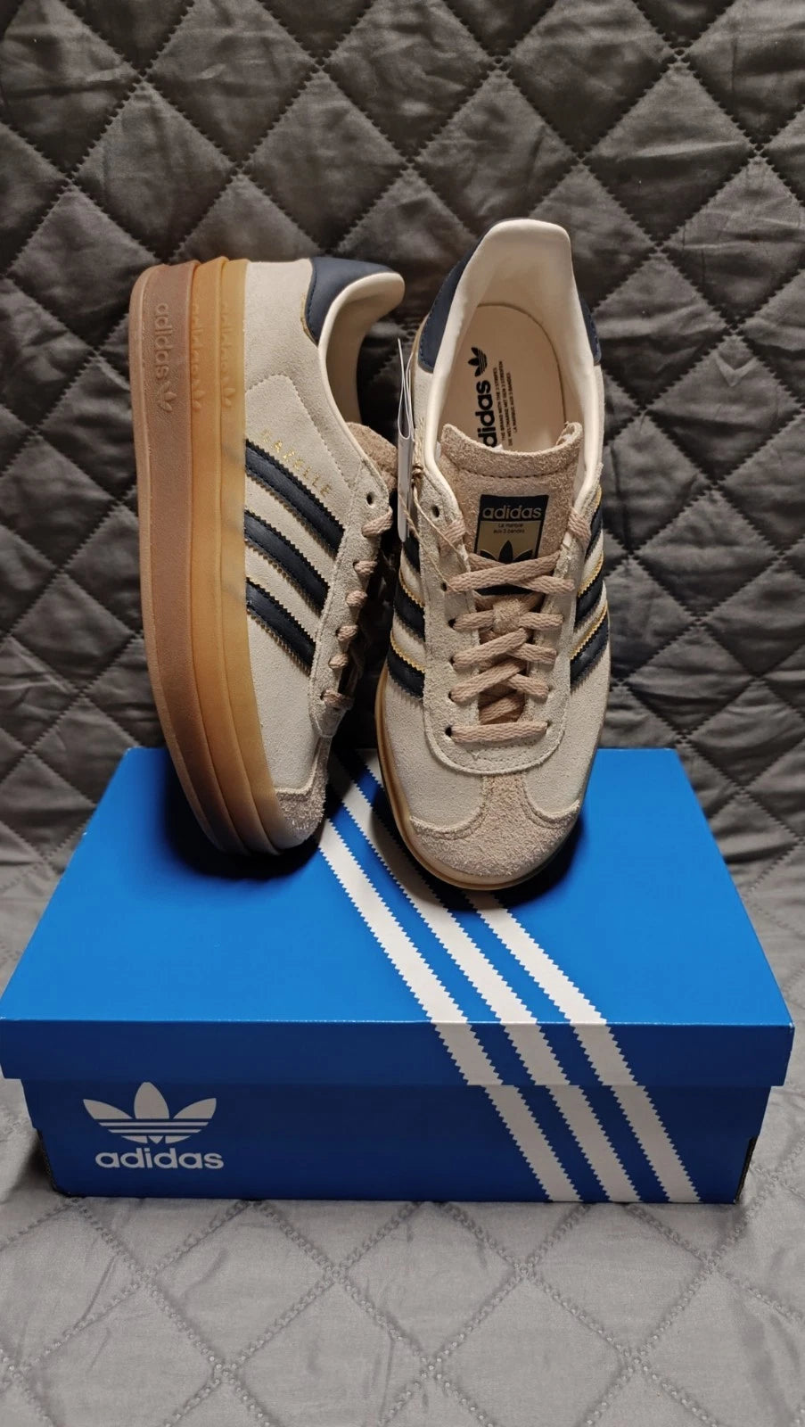 adidas Low Top Suede Trainers Gum Sole UK 4.5