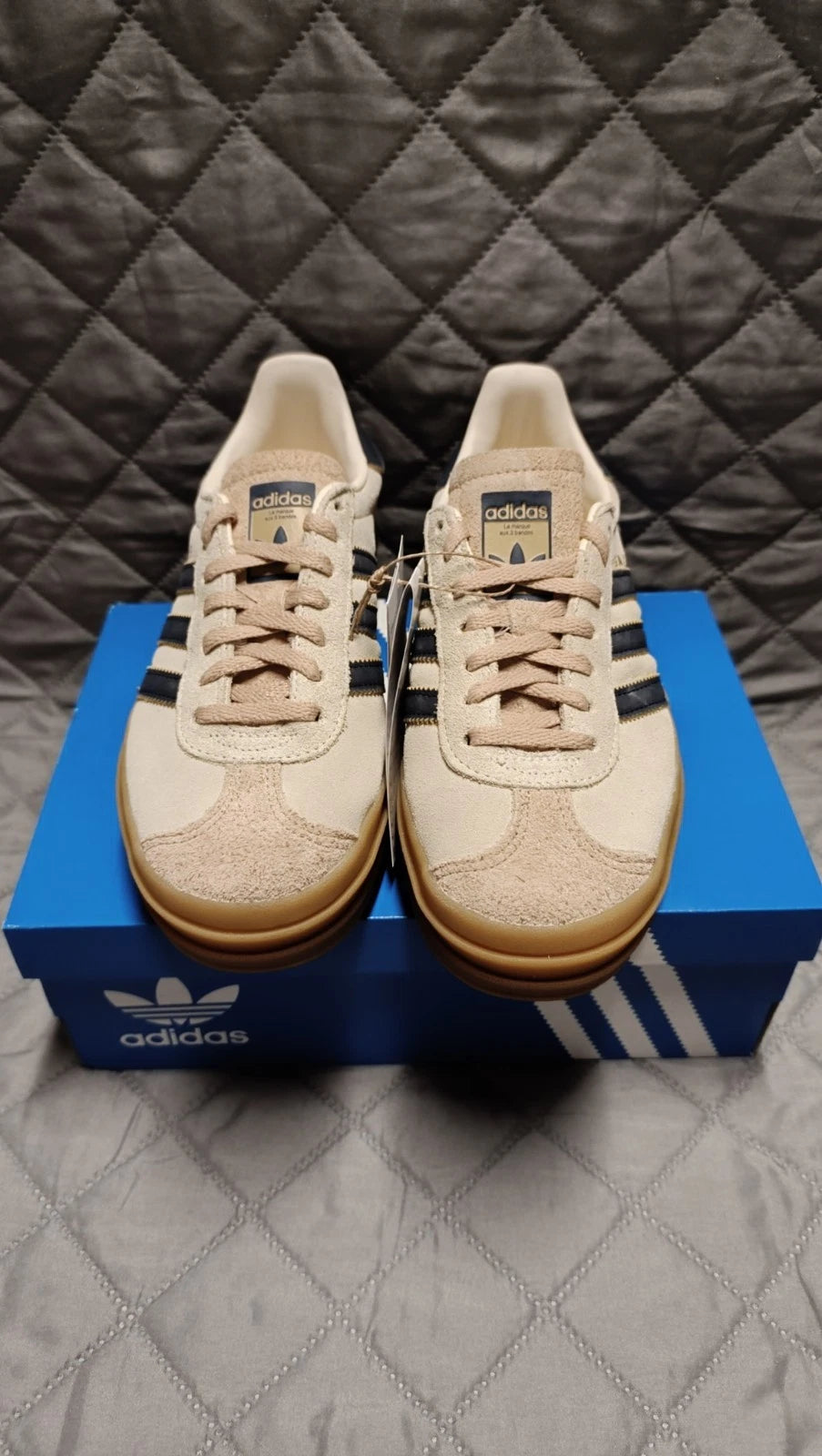 adidas Low Top Suede Trainers Gum Sole UK 4.5