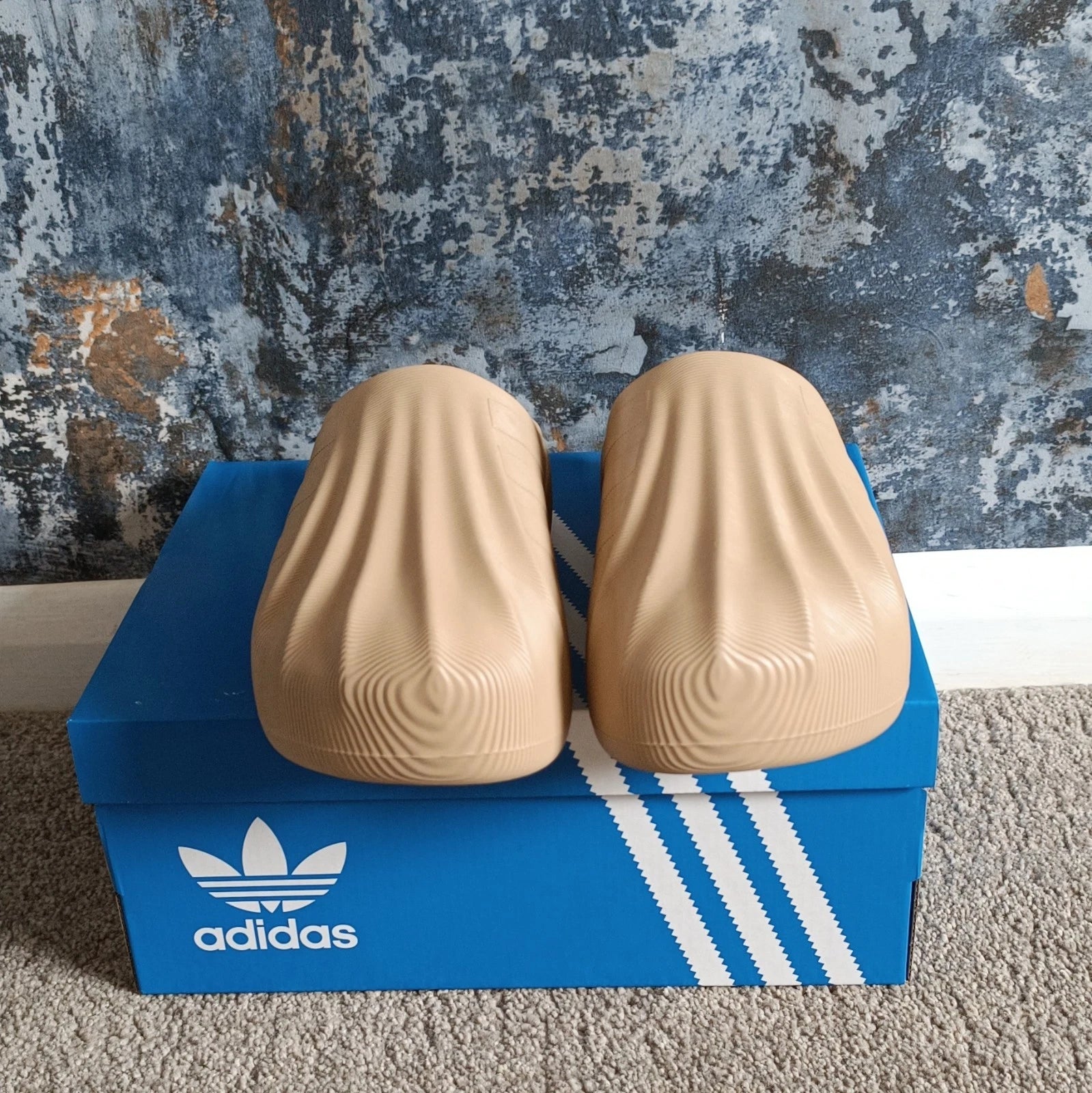 adidas adiFOM Superstar Mules Unisex Beige Slide Slipper - UK 7