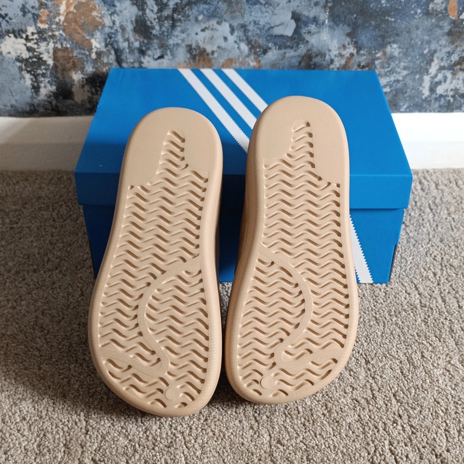 adidas adiFOM Superstar Mules Unisex Beige Slide Slipper - UK 7